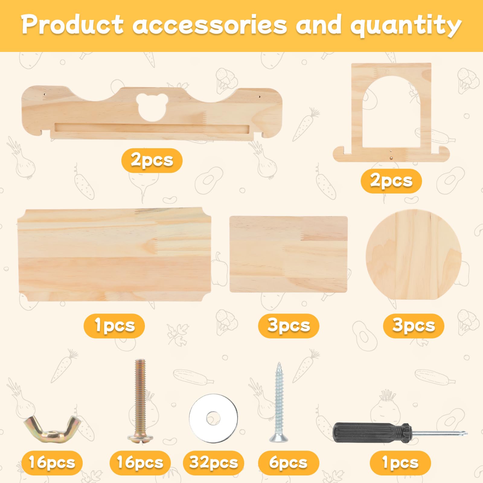 BWOGUE durable wooden toy boosts activity and daily exploration in small pets.