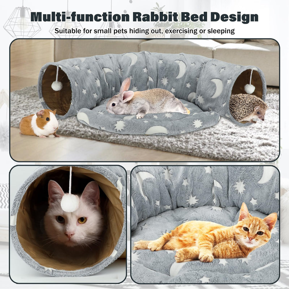 BWOGUE small-pets-tunnels showcases a size-appropriate hidey-hole for guinea pigs and dwarf rabbits.