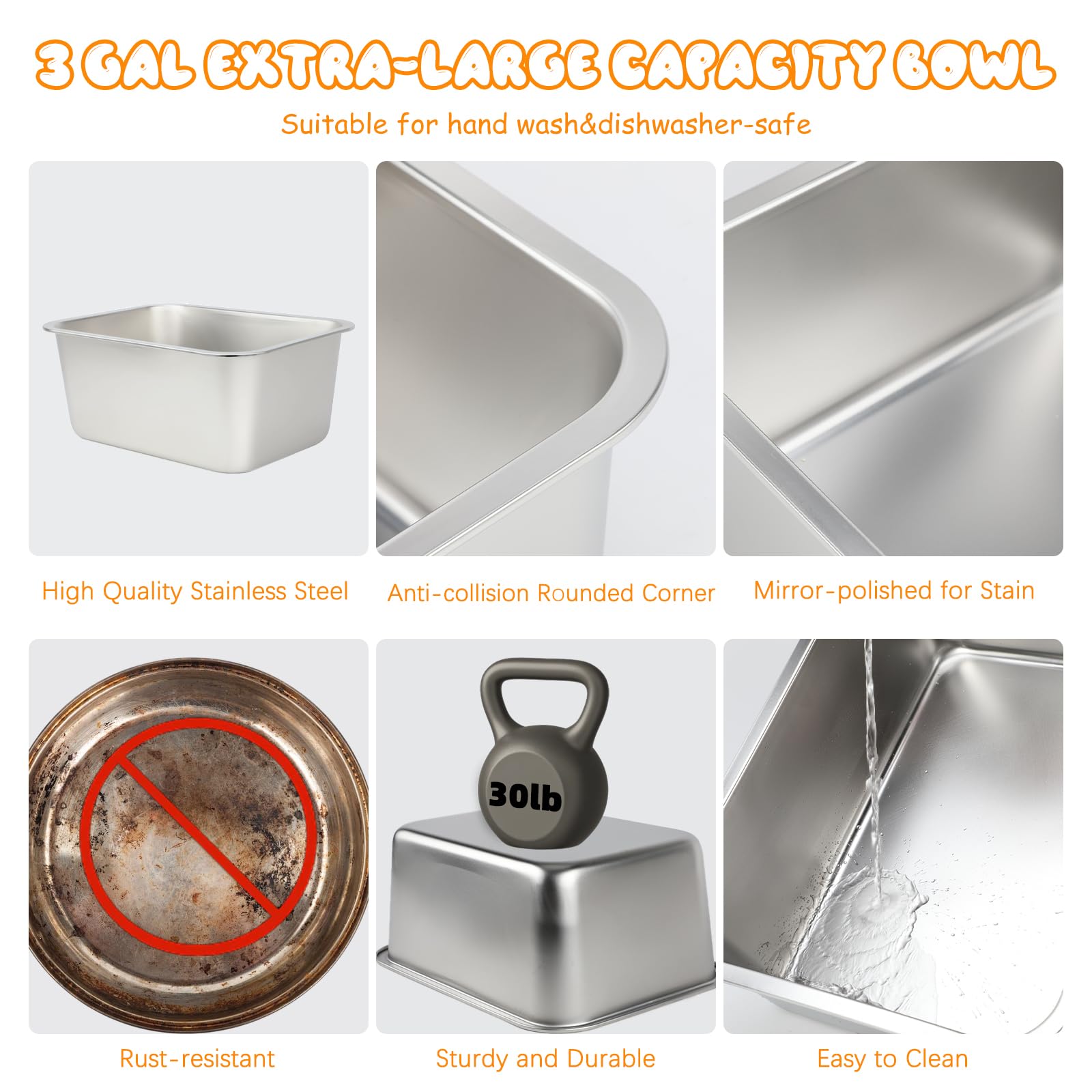 BWOGUE sturdy tilting-prevention stand reduces spills for mess-free drinking