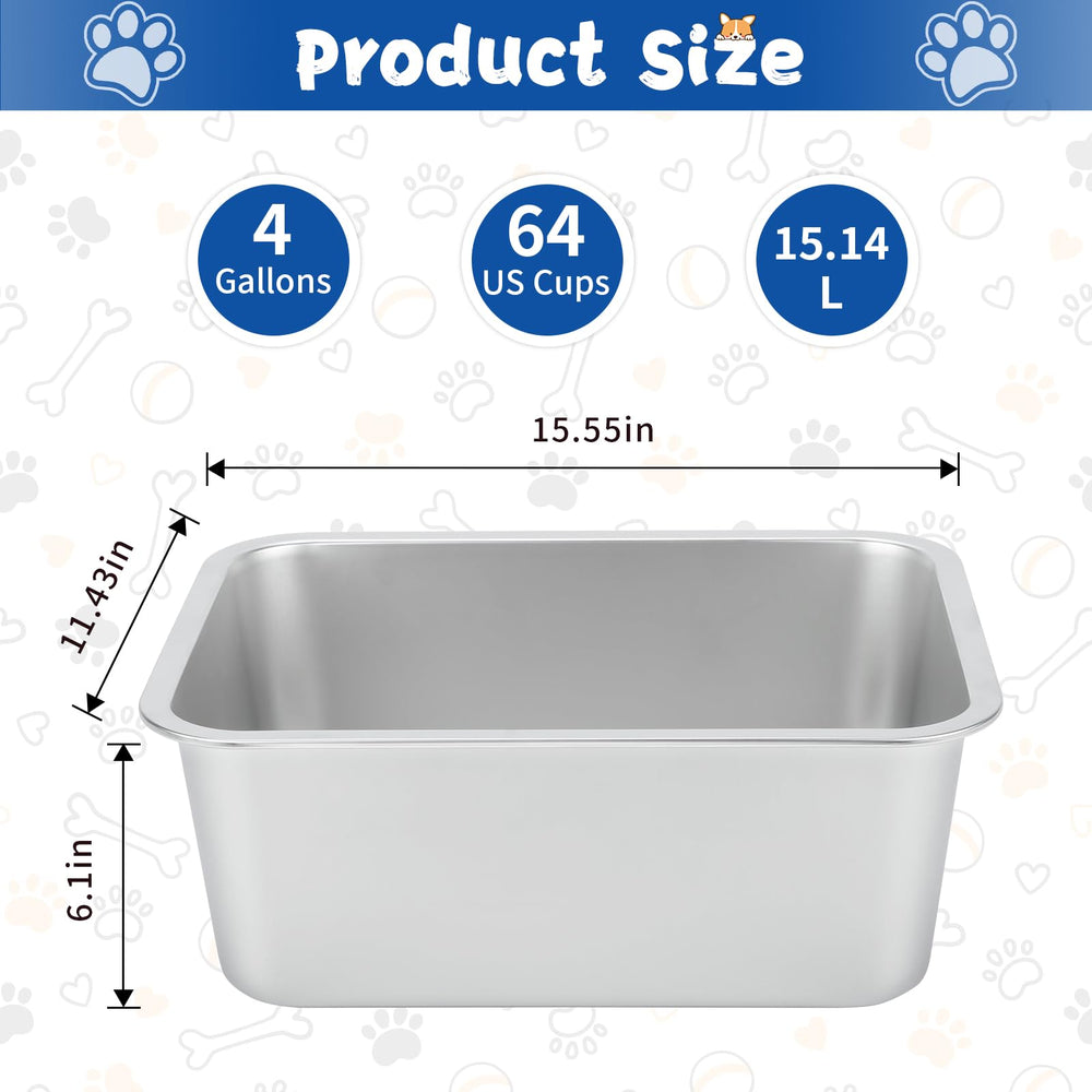 BWOGUE stainless steel bowl with wide opening, easy to clean after meals.