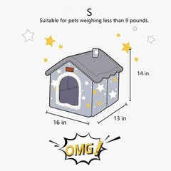BXEBUI Foldable dog house compact design for easy storage