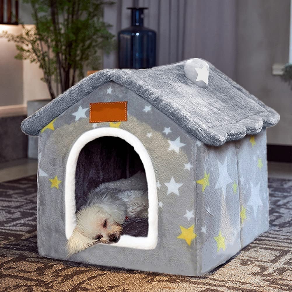 BXEBUI Dog House memory sponge front view for cozy indoor pets