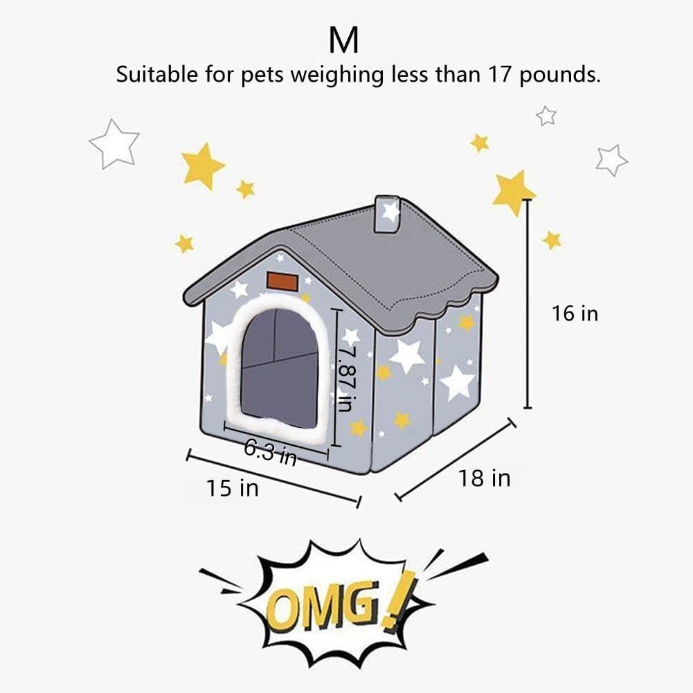 BXEBUI foldable pet kennel bed is portable and easy to move.