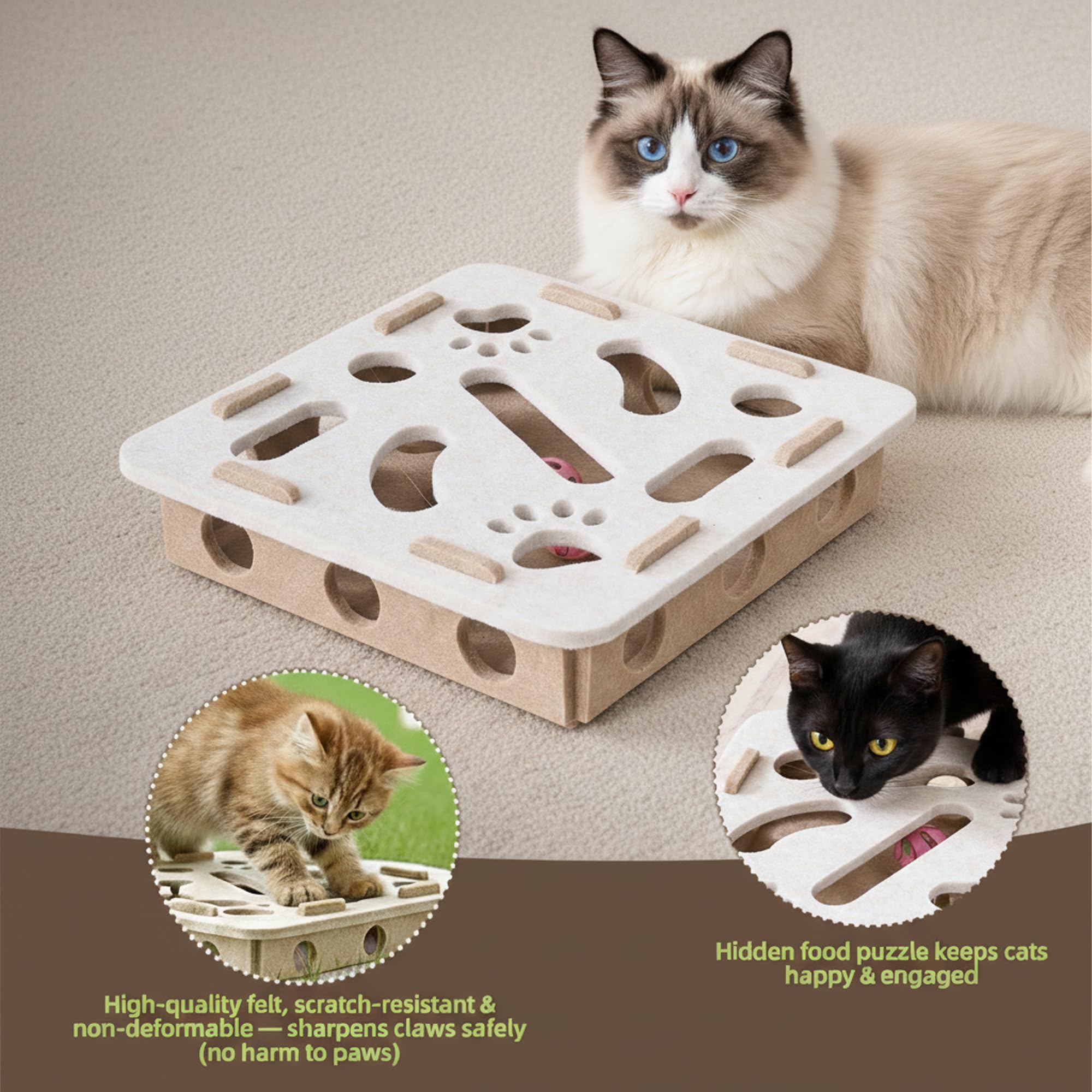 BZDBZD three jingle balls inside for engaging chase and audible play
