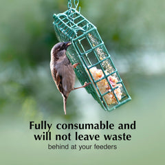 C&S Insect Delight No Melt Suet Dough attracts bluebirds and cardinals.