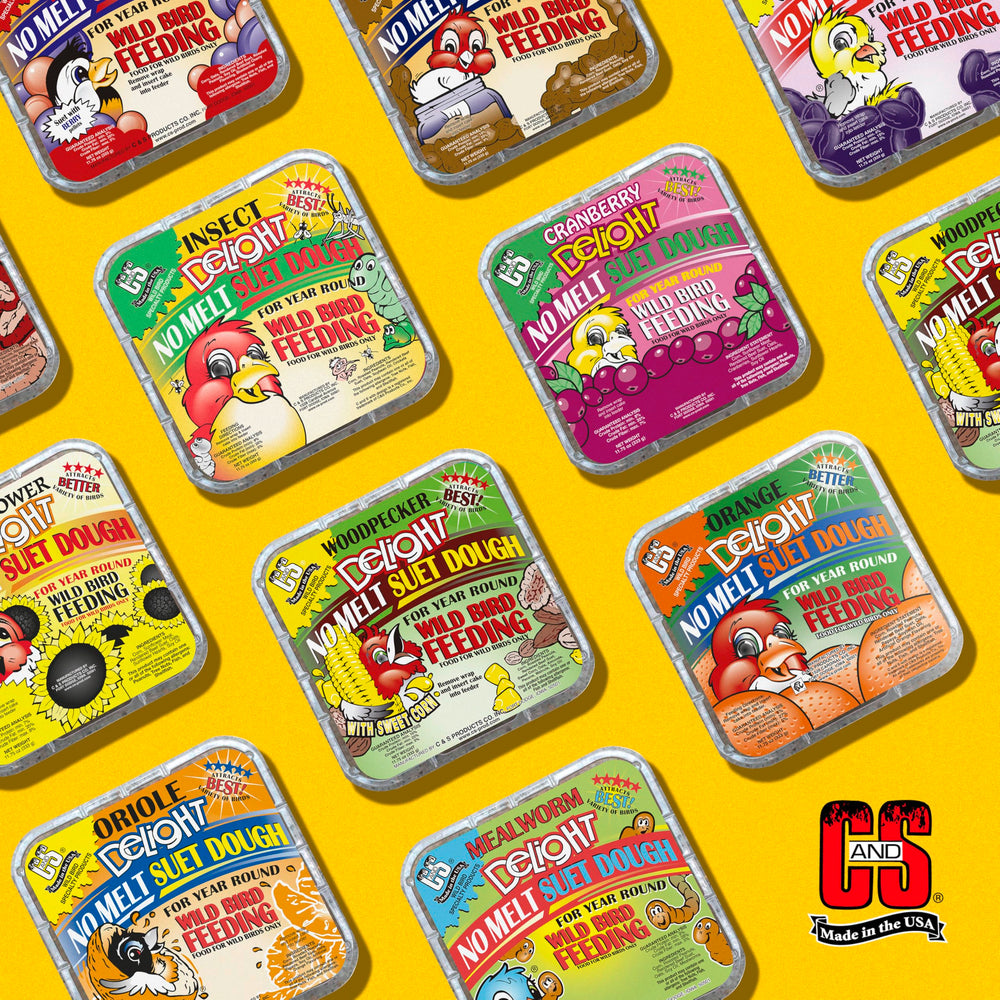 C&S Insect Delight No Melt Suet Dough offers multiple flavors.