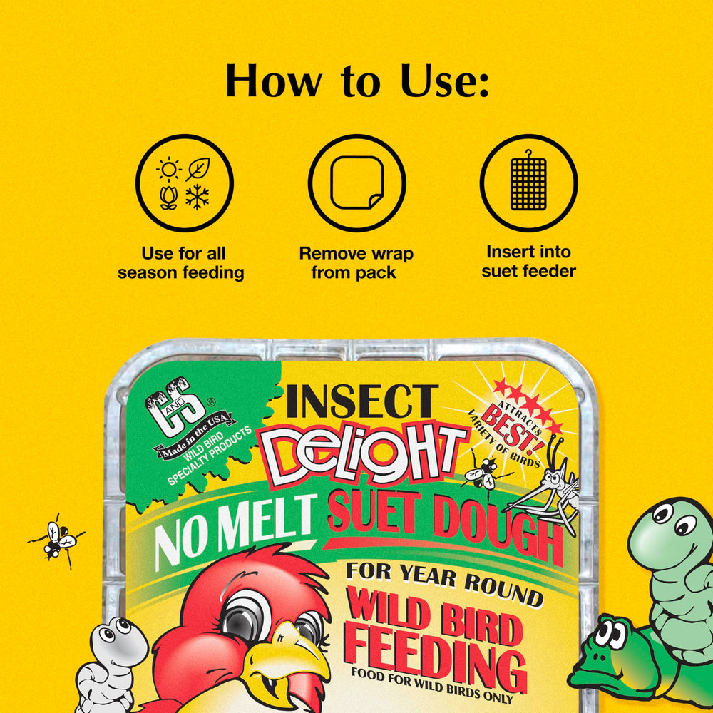 C&S Insect Delight No Melt Suet Dough made in the USA.