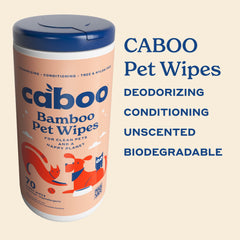 Caboo Tree Free wipes for paws, convenient on-the-go cleaning