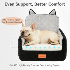 CABZOON dog car seat safety harness keeps small dogs secure on the road.