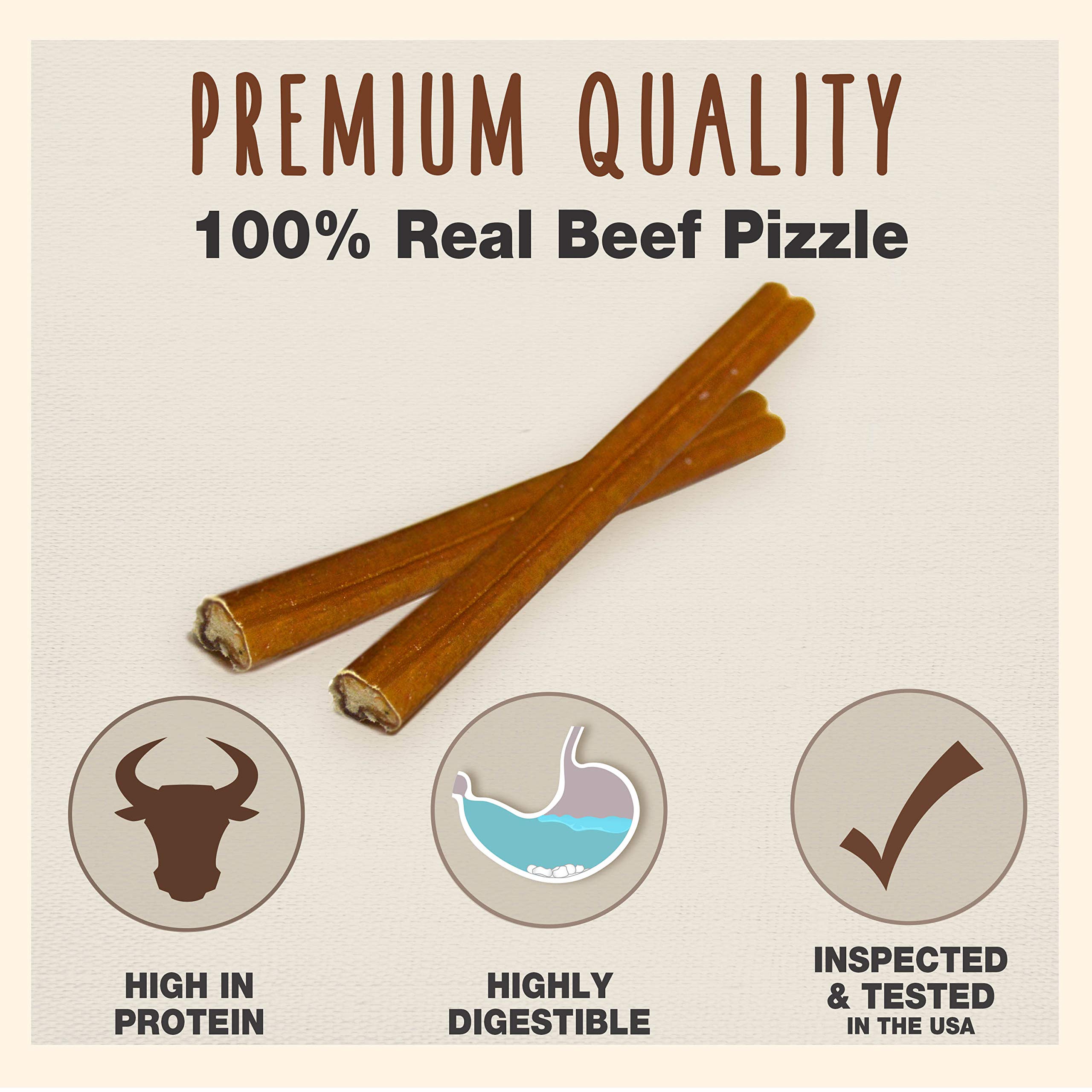 Cadet Bully Sticks small dogs long-lasting chew in action for sustained chewing sessions