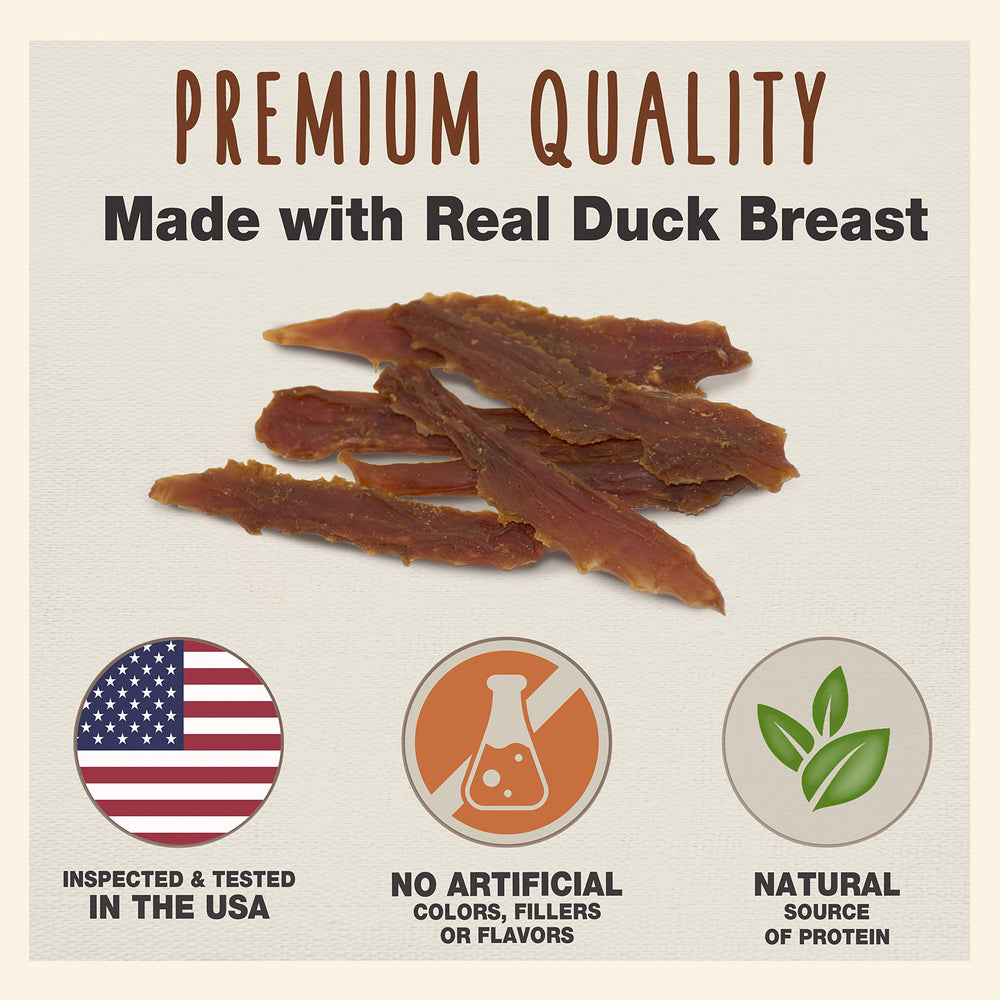 Cadet Duck Breast Jerky oven-roasted-flavor image showcases premium training treats.