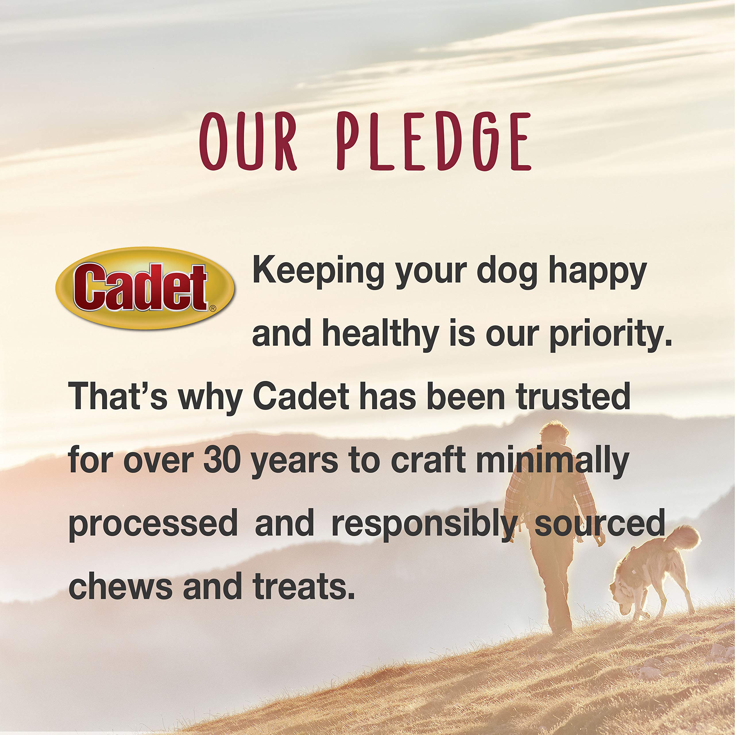 Cadet Gourmet chicken-wrapped-biscuit treats suitable for dogs of all sizes