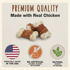 Cadet Gourmet chicken-wrapped-biscuit treats no-artificial-colors communicates natural ingredients
