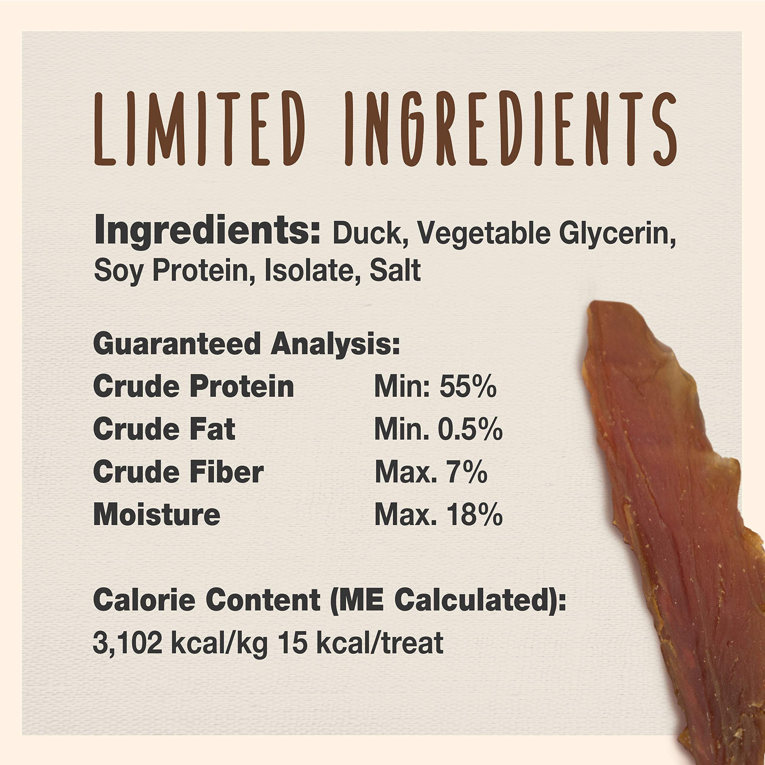 Cadet Gourmet Duck Breast Jerky 28oz bag, long-lasting.