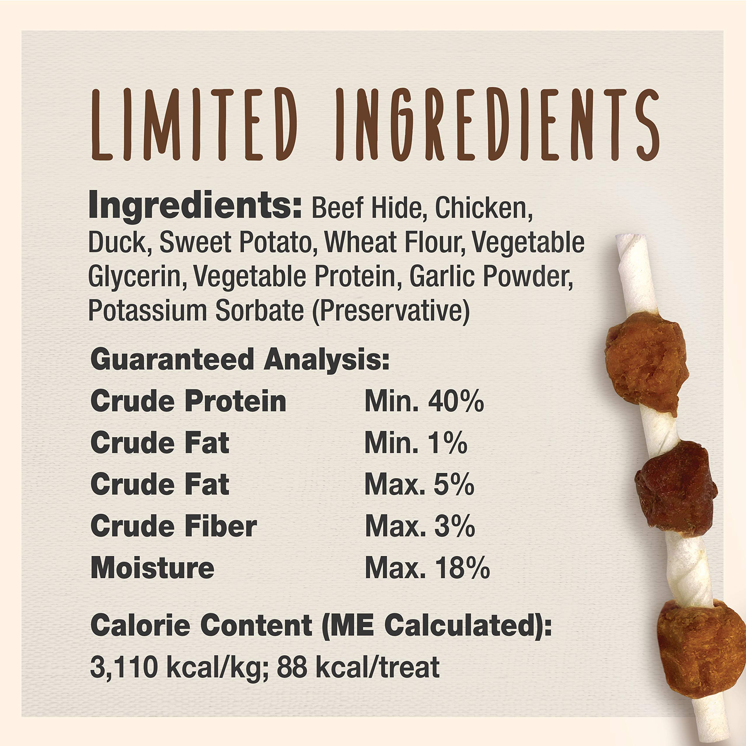 Cadet Shish Kabob chews support dental health while dogs chew