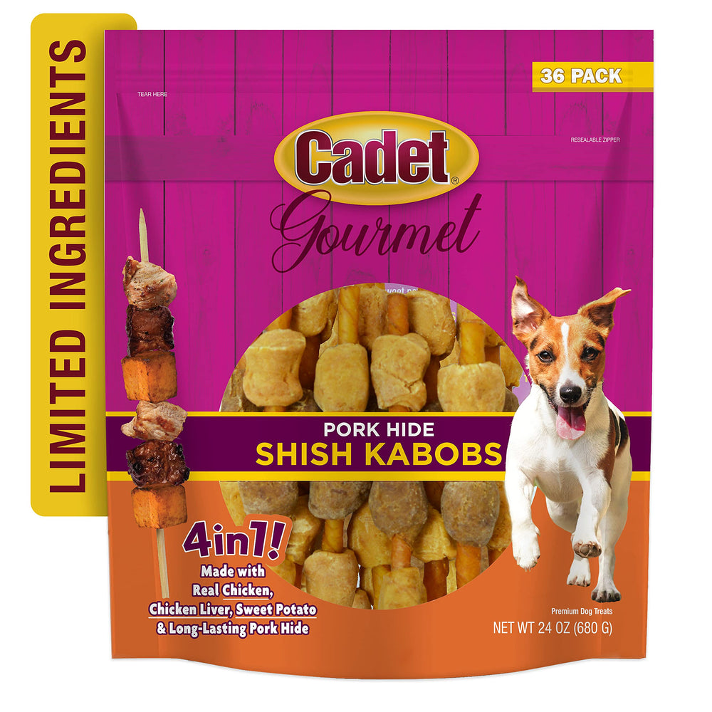 Cadet Gourmet Shish Kabob dog rewards ready for training use