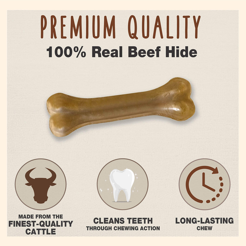 Cadet pressed beef-hide bones closeup reveals natural texture and single-ingredient quality.