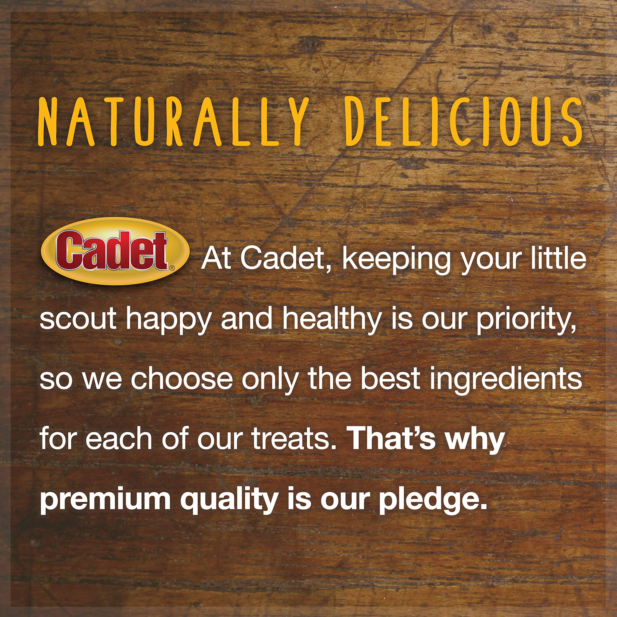 Cadet USA-inspected chews shown in package view.