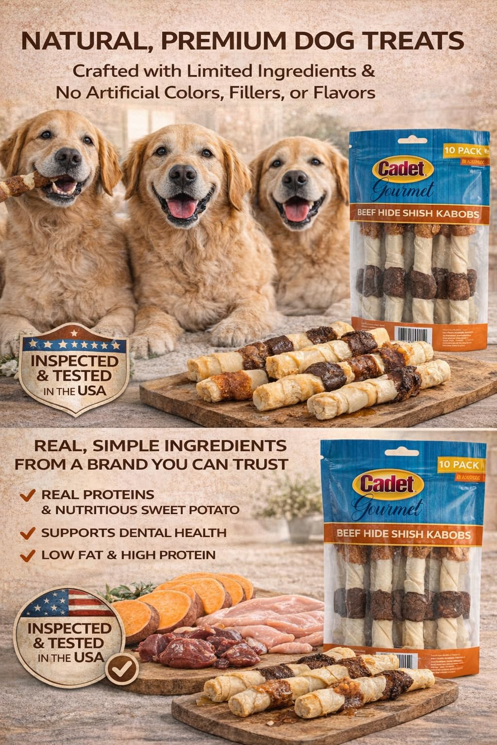 Cadet X-Large long-lasting chew ideal for occupying busy dogs