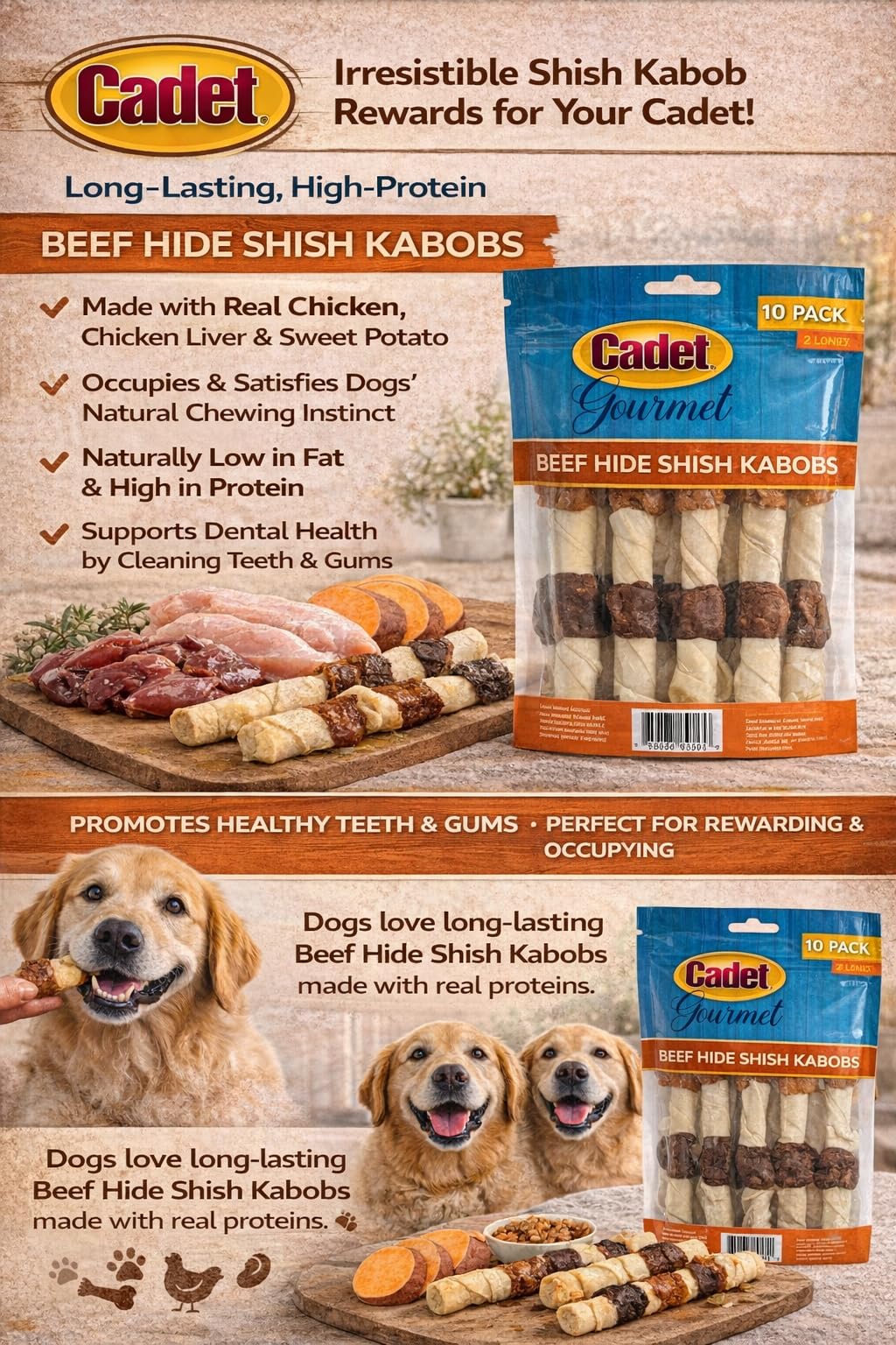 Cadet X-Large dog treat serving suggestion for training rewards