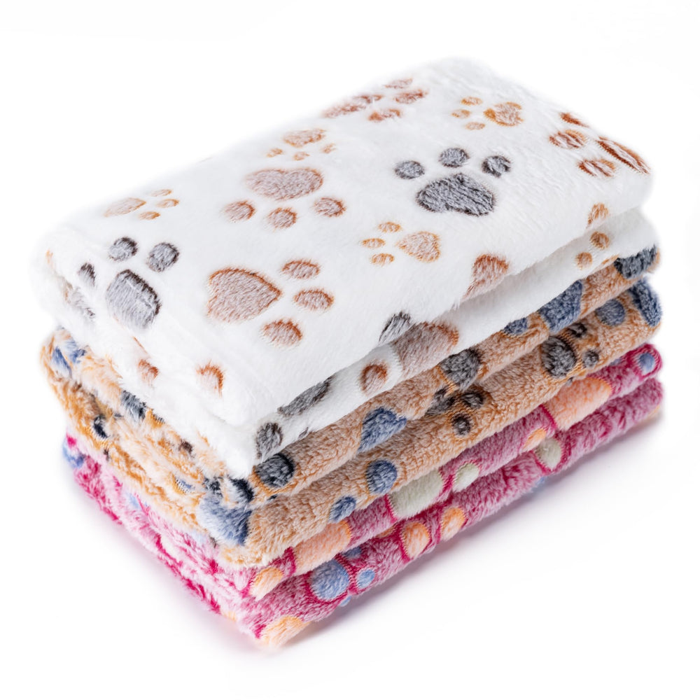 CADONO pet blanket paw print closeup for cozy snuggles and warmth