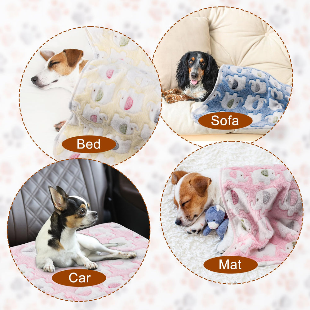 CADONO paw-print blanket blue protects furniture and offers comfort