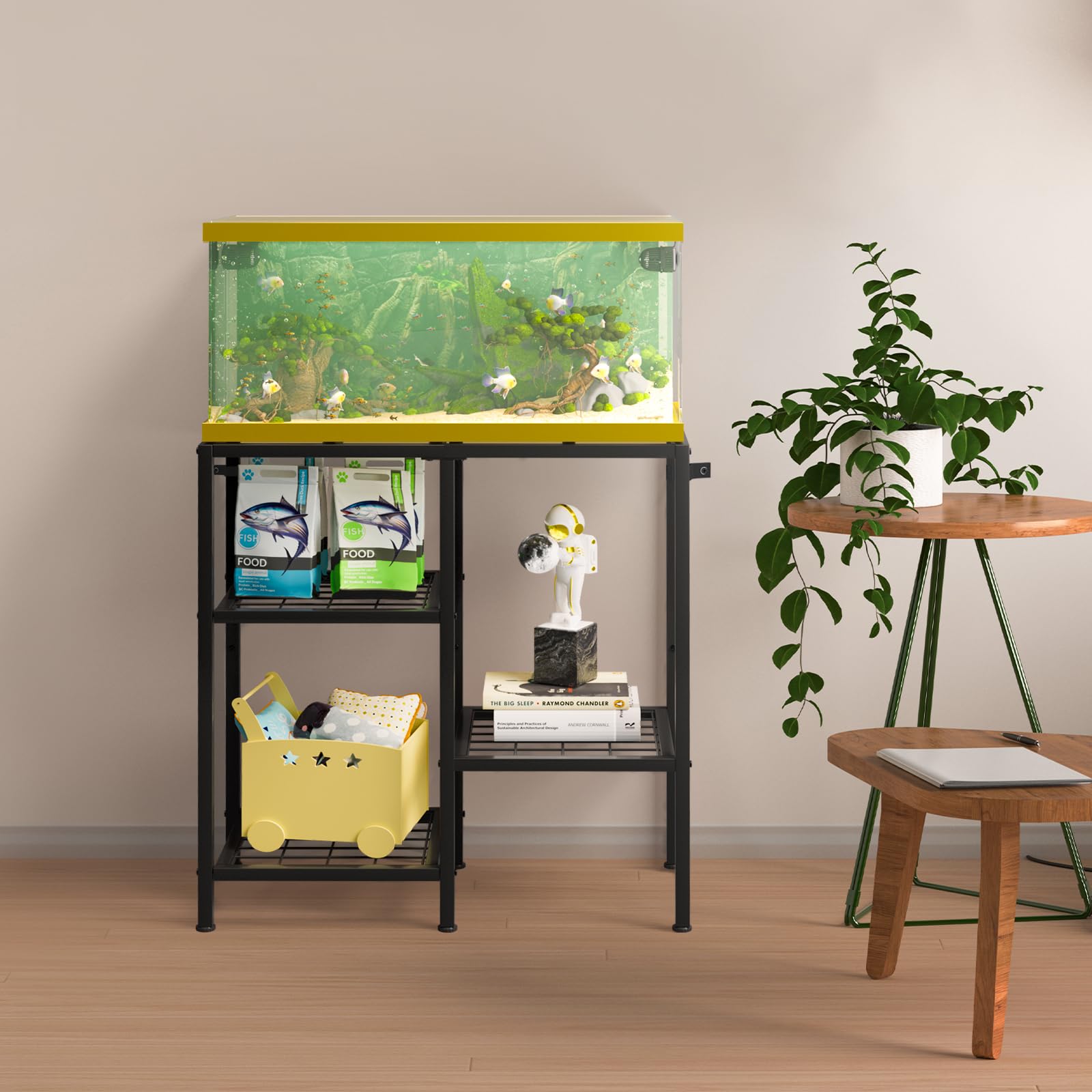 CADUKE aquarium stand in living room décor with modern style