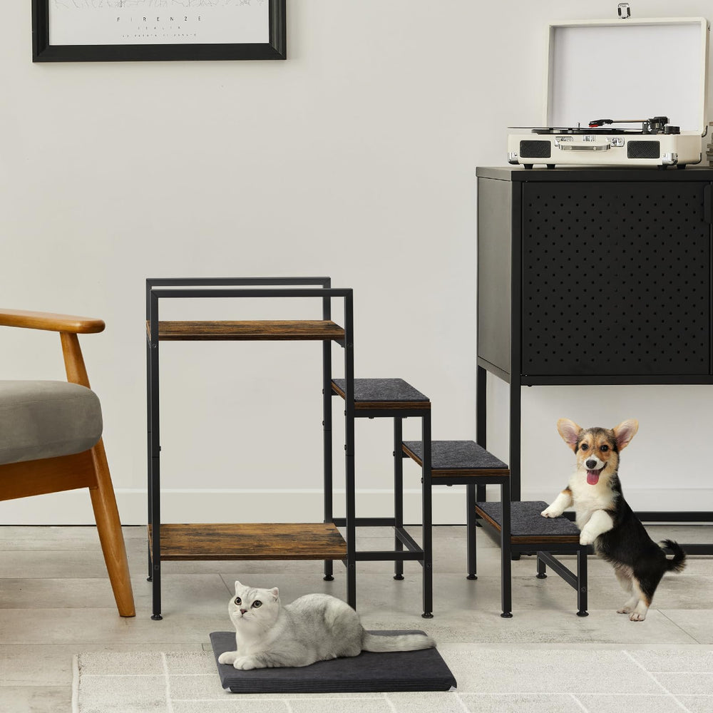 CADUKE nonslip pads on pet stairs prevent slipping on various floor surfaces