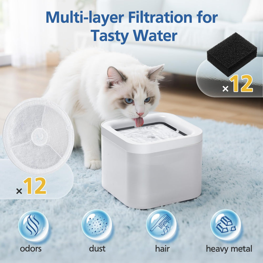 Caehomly activated carbon layer neutralizes odors for fresher water