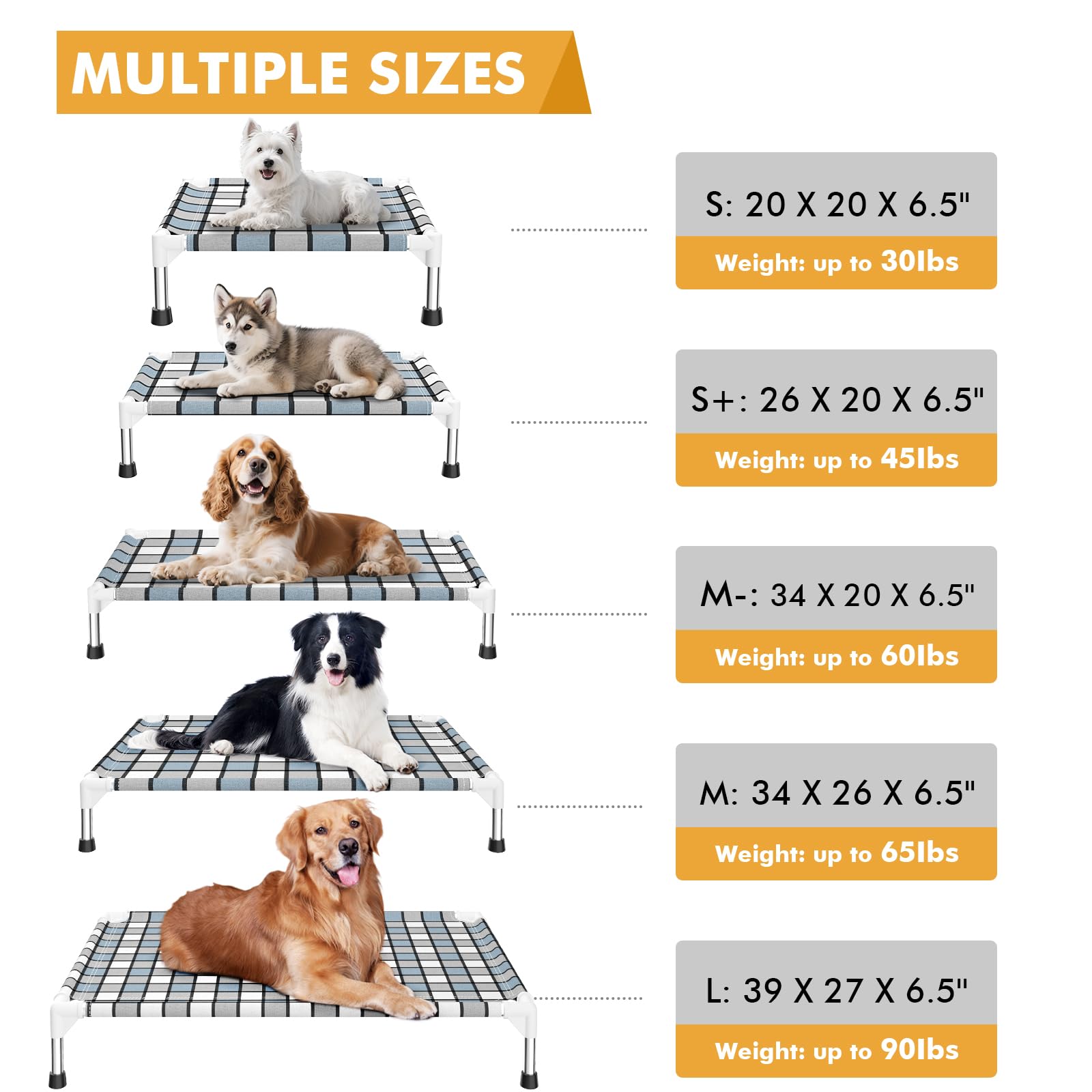 Caghash dog bed with load-bearing tee supports medium pets during rest