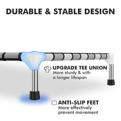 Caghash outdoor dog bed stainless steel frame ensures sturdy stability