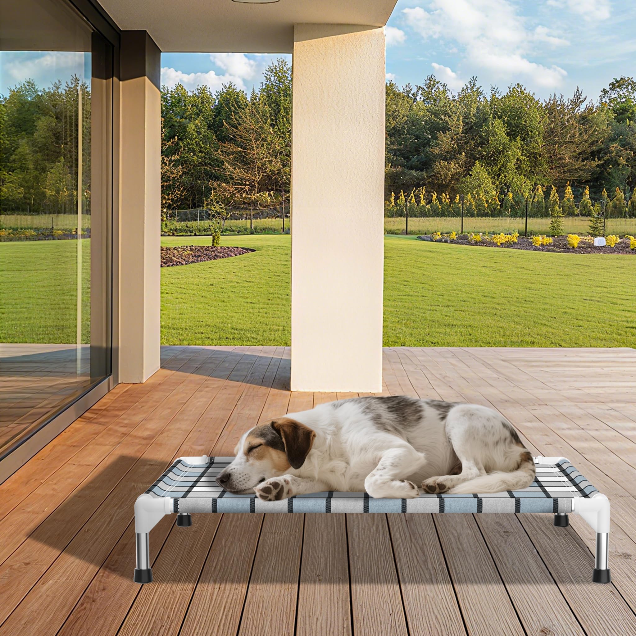 Caghash stitching detail highlights craftsmanship and durability of the bed