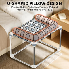 Caghash U-shaped pillow closeup highlights secure, supportive protection for naps.
