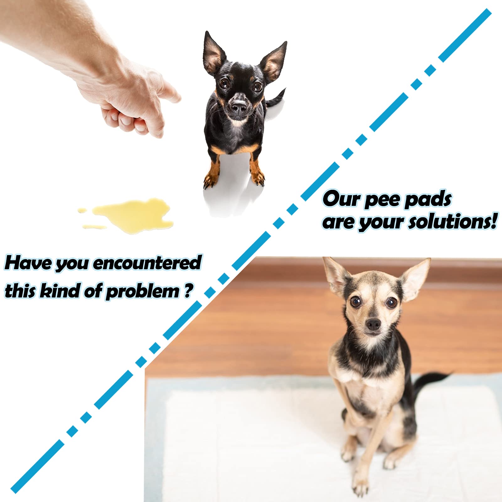 Disposable 100-count small pet training pads