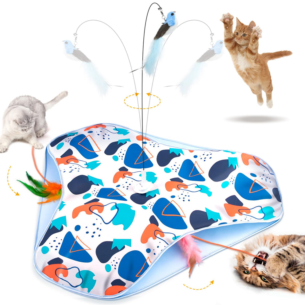 CaitPal Interactive Cat Toy shows all play modes to engage a curious indoor cat
