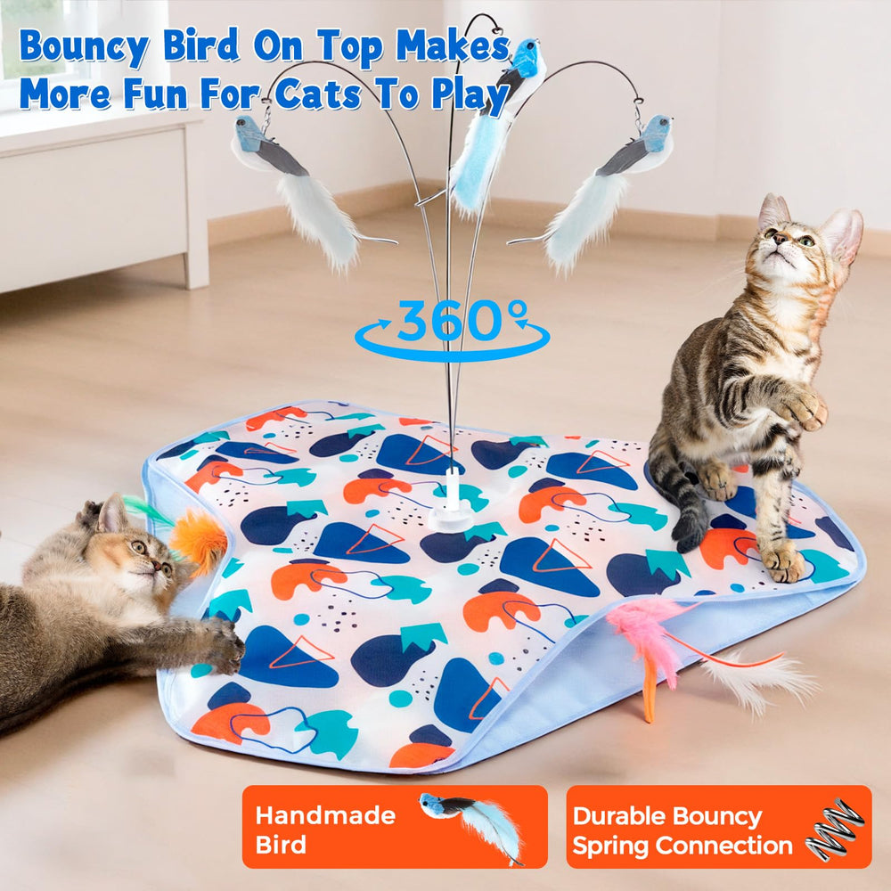 CaitPal toy with spinning bird attracts pouncing and swatting