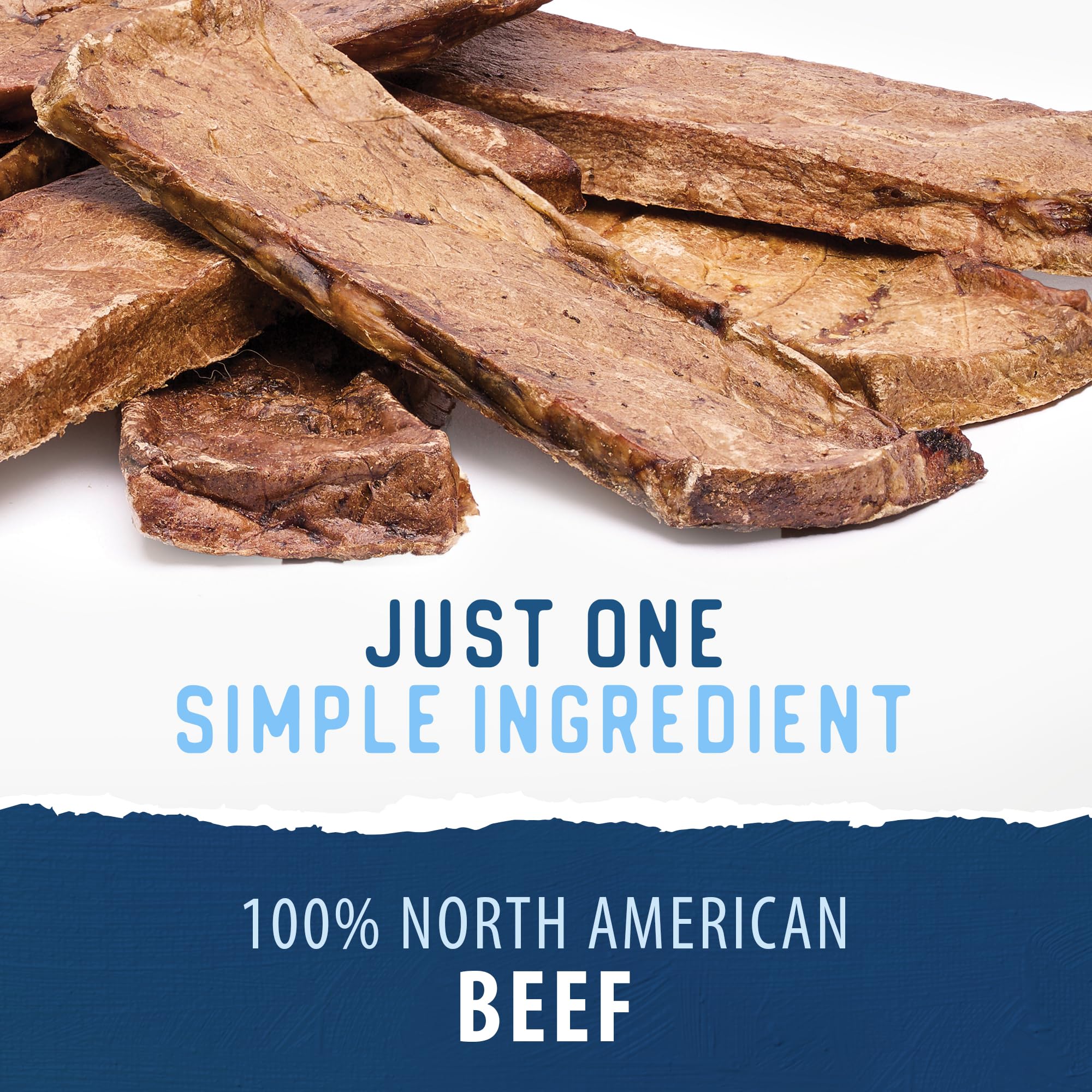 Caledon Farms Beef Tendersticks crispy-texture highlight for easy breaking during training.
