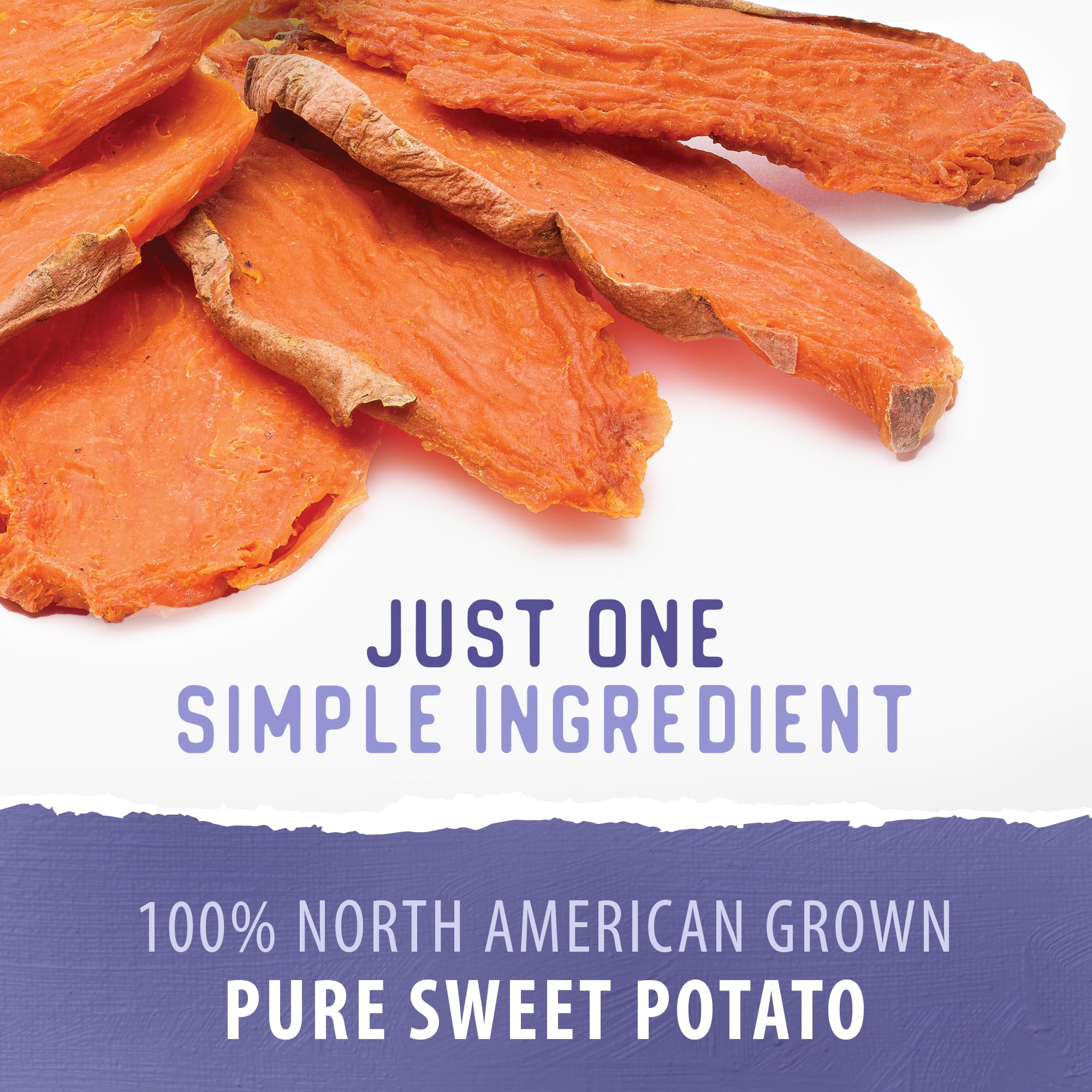 Caledon Farms Sweet Potato Chews on shelf emphasizes vegan-friendly, grain-free snacking