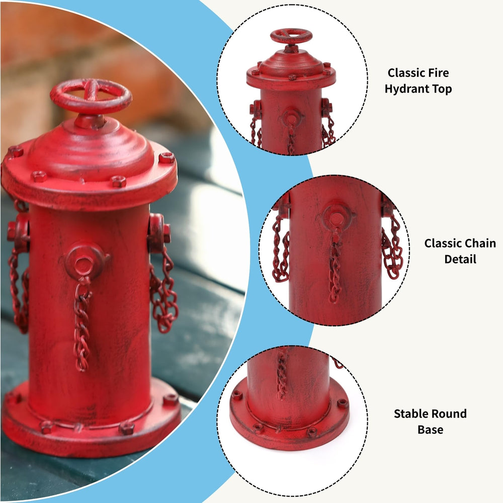 CaliDecor Fire Hydrant Pee Post smooth metal surface is easy to sanitize.