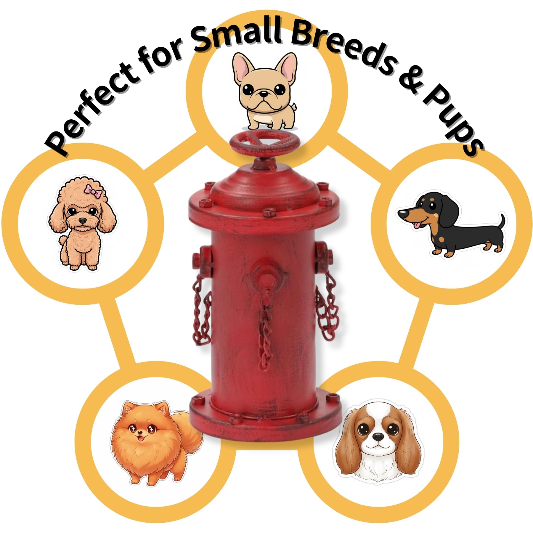 CaliDecor Fire Hydrant Pee Post is suitable for apartments, balconies, and yards.