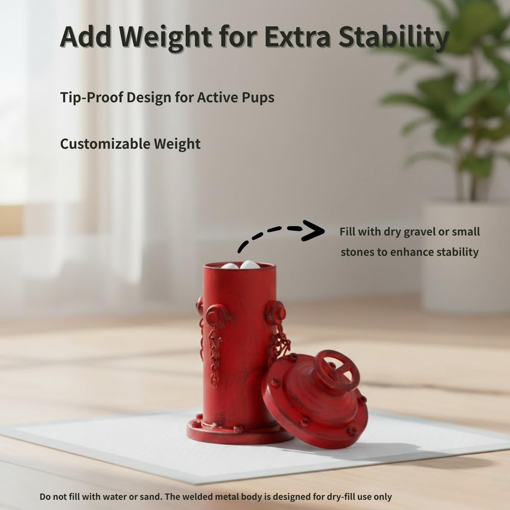 CaliDecor Fire Hydrant Pee Post realistic look doubles as decor and photo prop.
