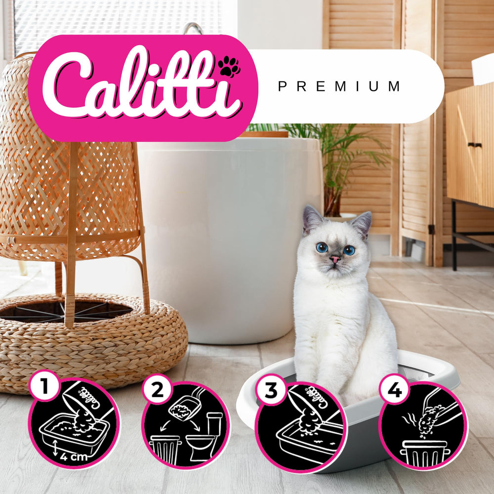 Calitti Crystal Litter lightweight silica photo conveys easy handling