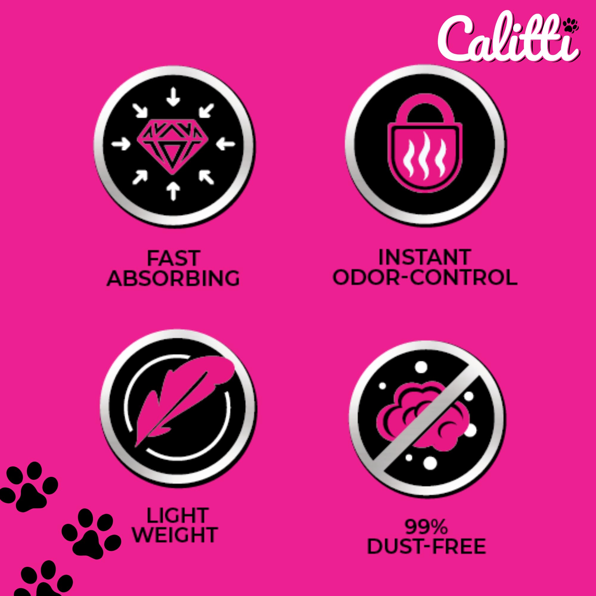 Calitti Crystal Litter multi-cat unsented scene proves versatility for multiple cats