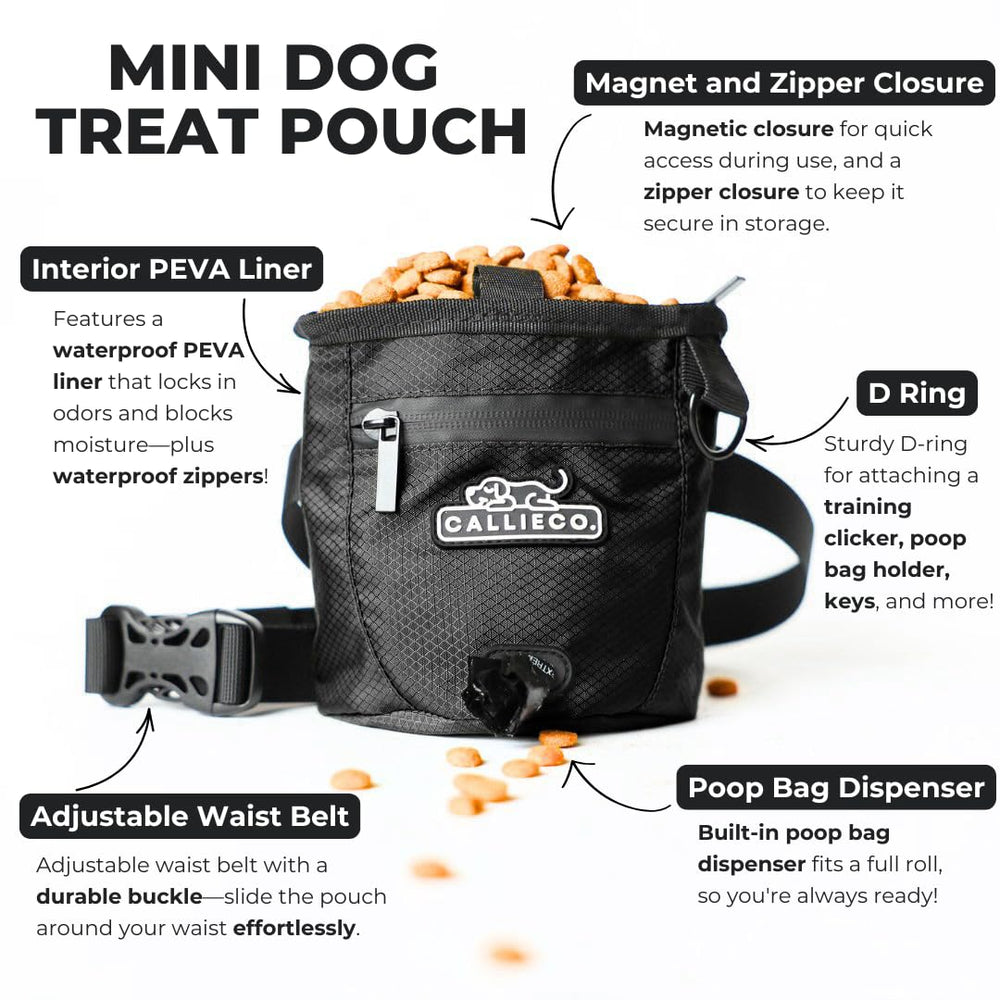 Callieco built-in poop bag dispenser simplifies cleanup during walks