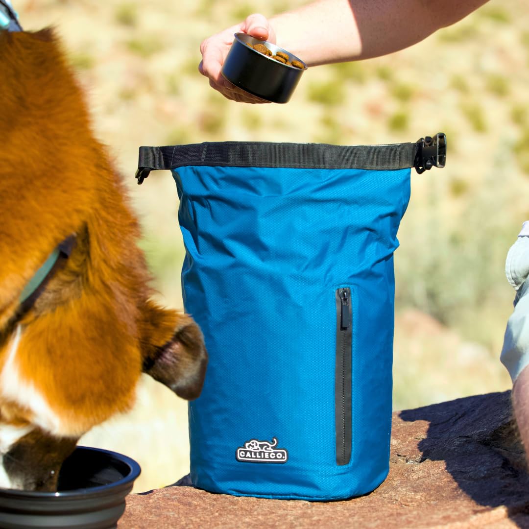 7-inch collapsible bowl fits in the side pocket for quick meals.