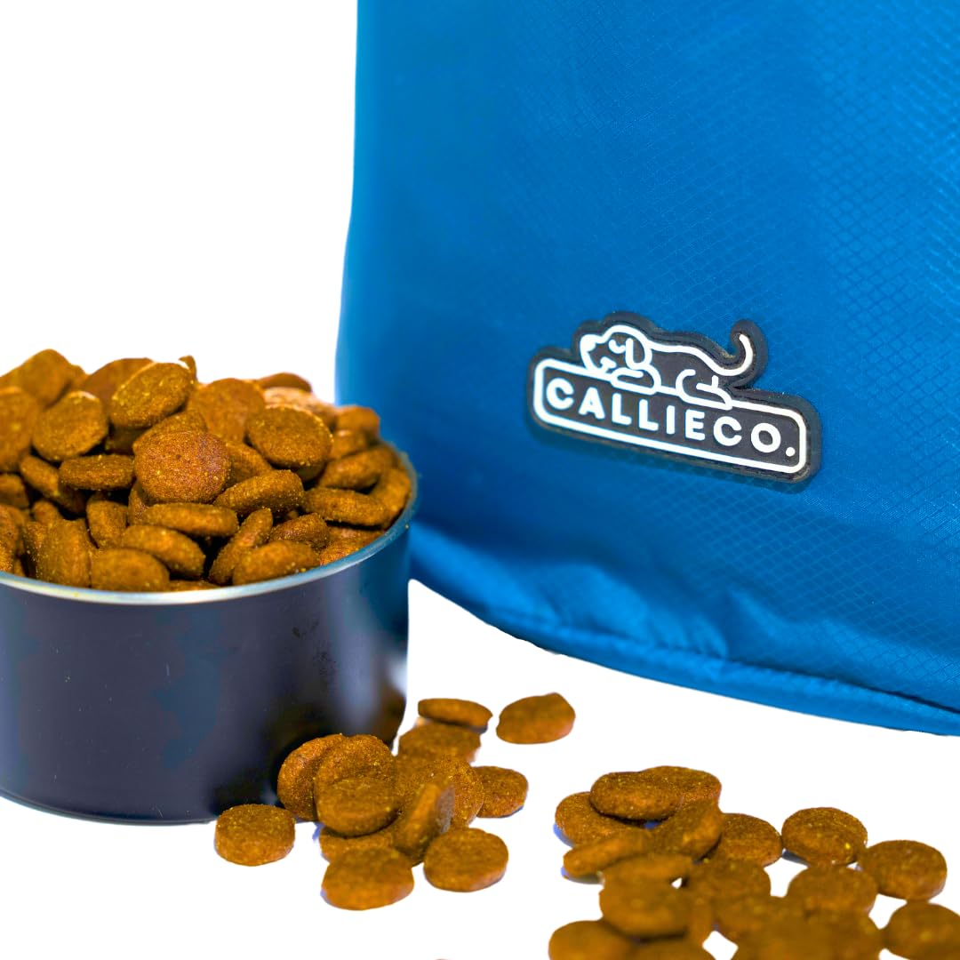 Callieco travel bag features secure roll-top closure and D-ring.