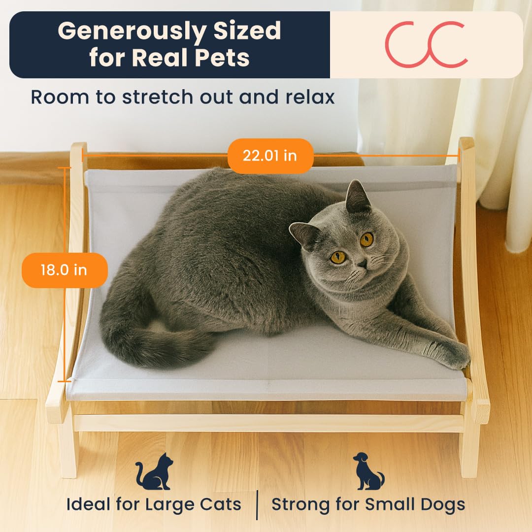 CallieCo indoor-outdoor cat bed blends with decor for year-round comfort.