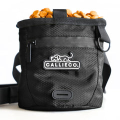 Callieco mini dog treat pouch with magnetic closure for quick training rewards