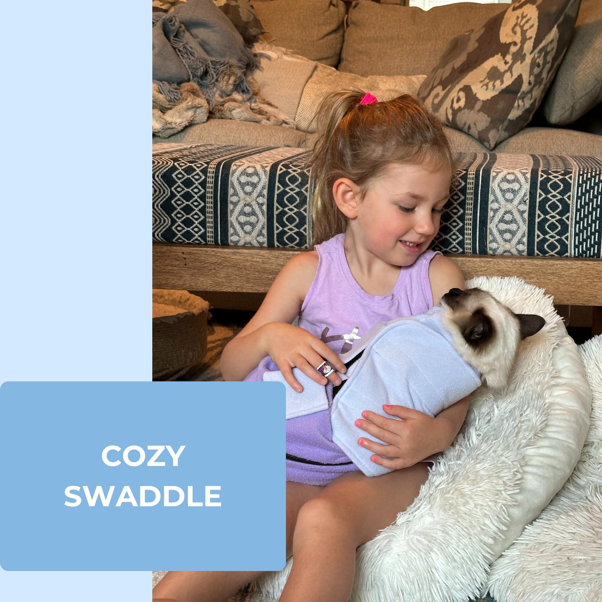 Calm & Cozy Cat Wrap medium size fits most cats in everyday use