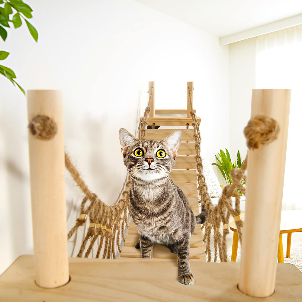 Calmbee Cat Wall Shelves easy install reduces furniture clutter.